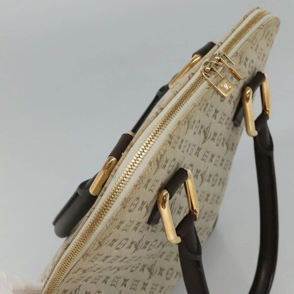 LOUIS VUITTON Monogram Mini Alma Haut Hand Bag Khaki M92203 LV Auth ep8029 - Picture 7 of 16